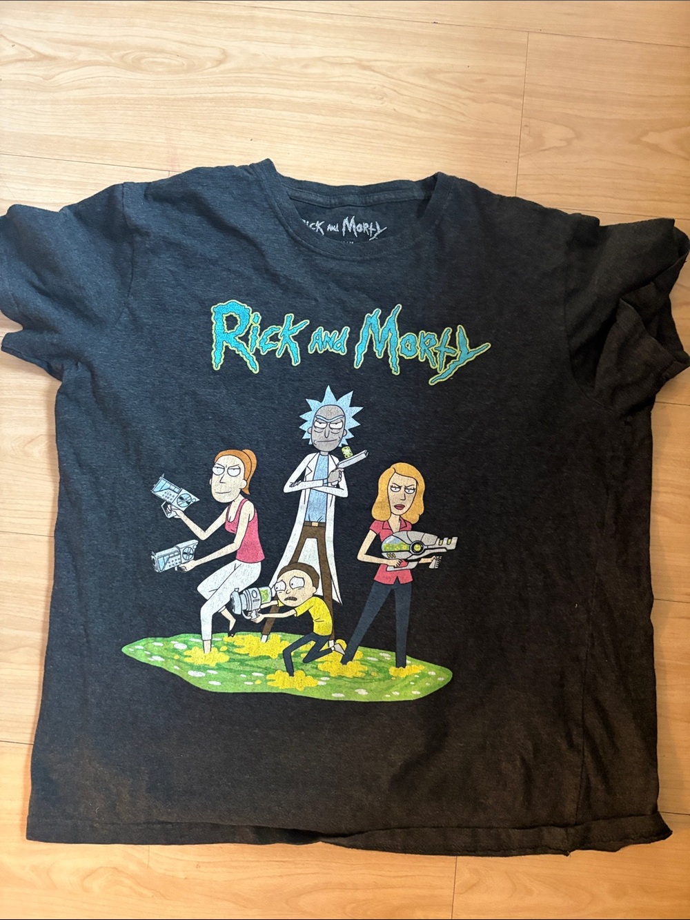 Rick and Morty Black Graphic Tee